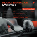 30Pcs Nylon Window Guide Retainer Clips for Buick Cadillac