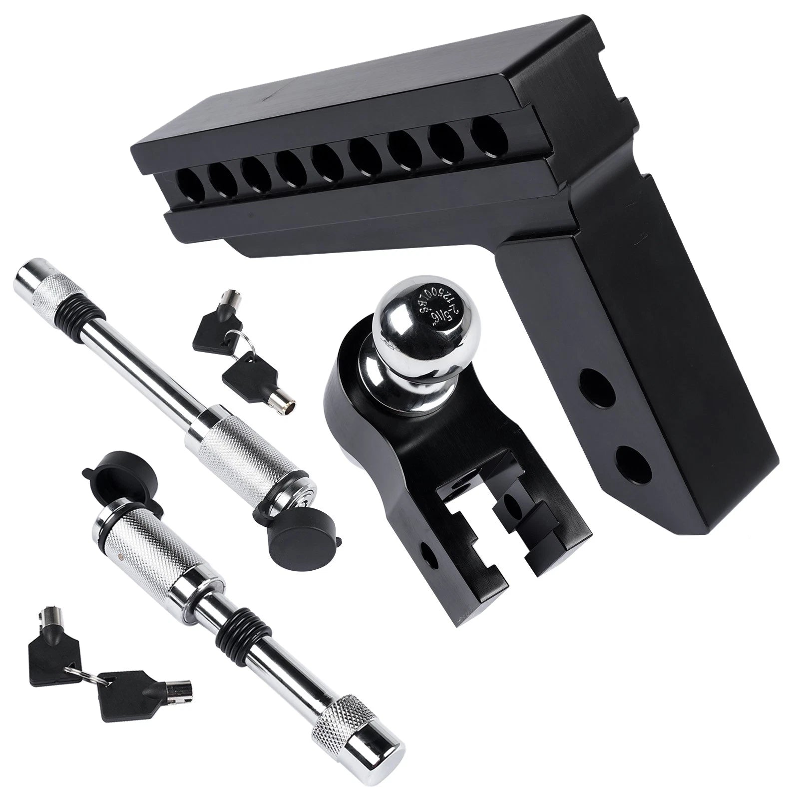 Aluminum Tow Hitch for 2" and 2-5/16" Balls (Universal Fit)