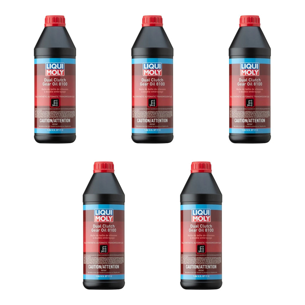 Set of 5 Liqui Moly 8100 Dual Clutch Gear Oil for Automatic Transmission (5L)