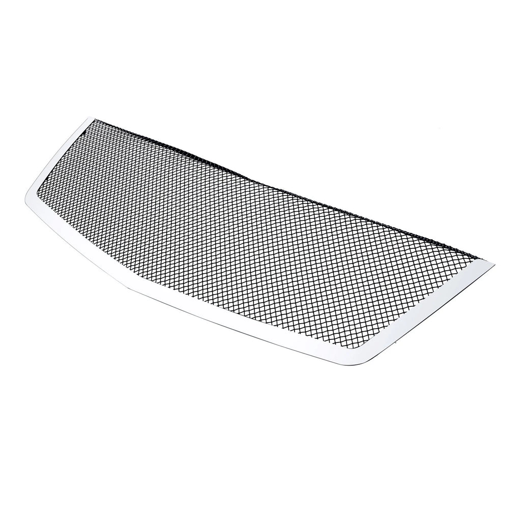 Stainless Grille Insert for Cadillac Escalade (2007–2014) Black Mesh Chrome Frame