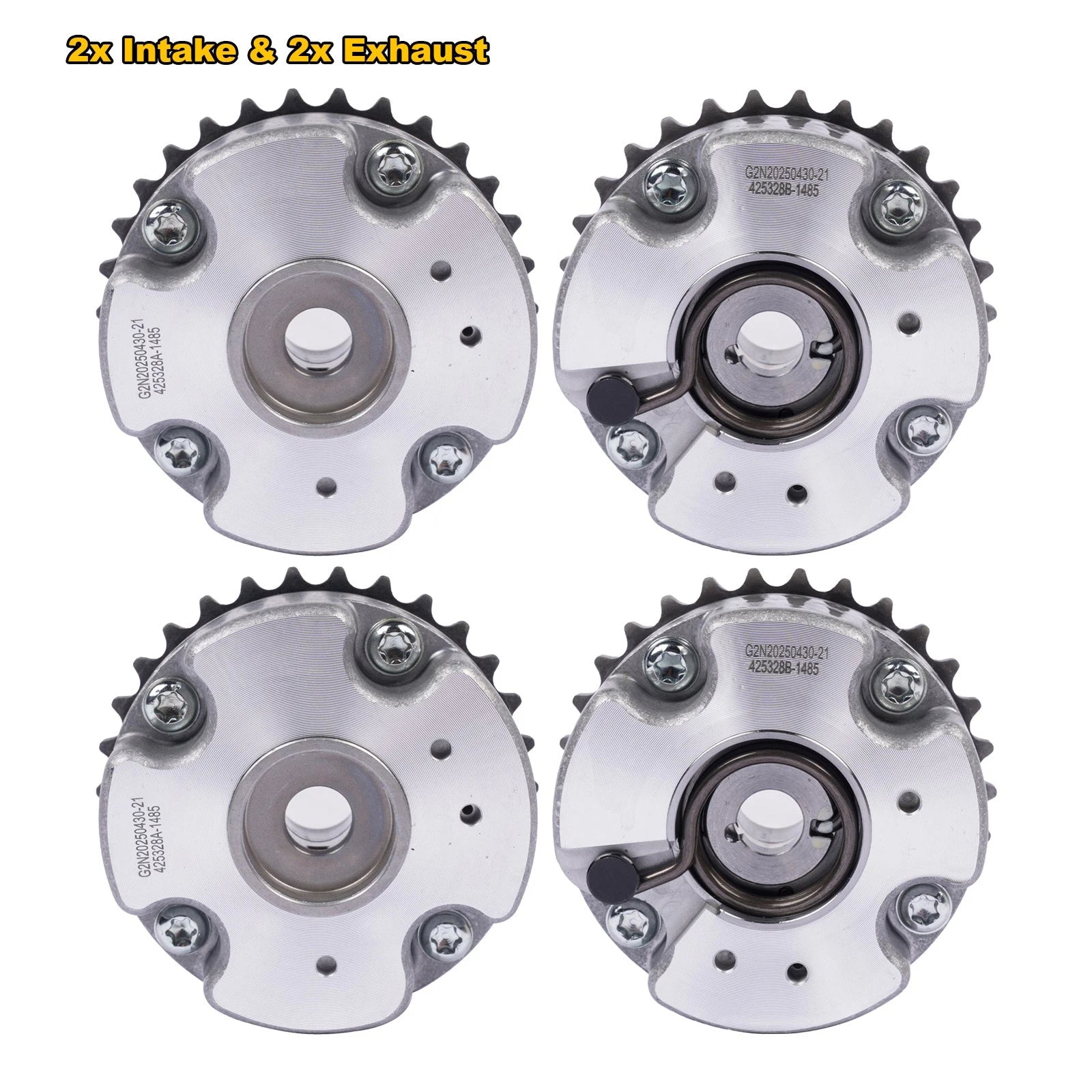 2x Intake & 2x Exhaust Camshaft Adjusters for Audi A4 A5 A6 A8 R8 (2000–2023)