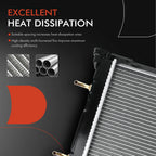 Radiator with Trans Oil Cooler for Subaru Legacy (1990–1994)