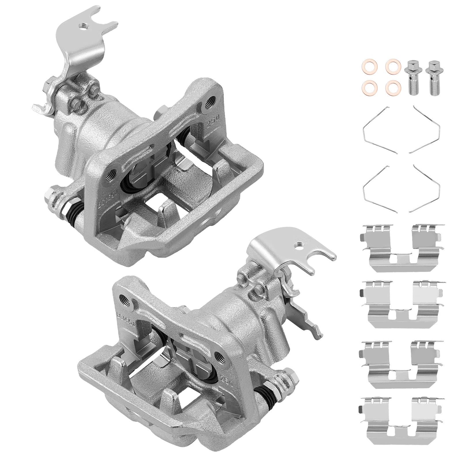 Rear Brake Calipers with Bracket for Acura TSX (2009–2014) 2.4L