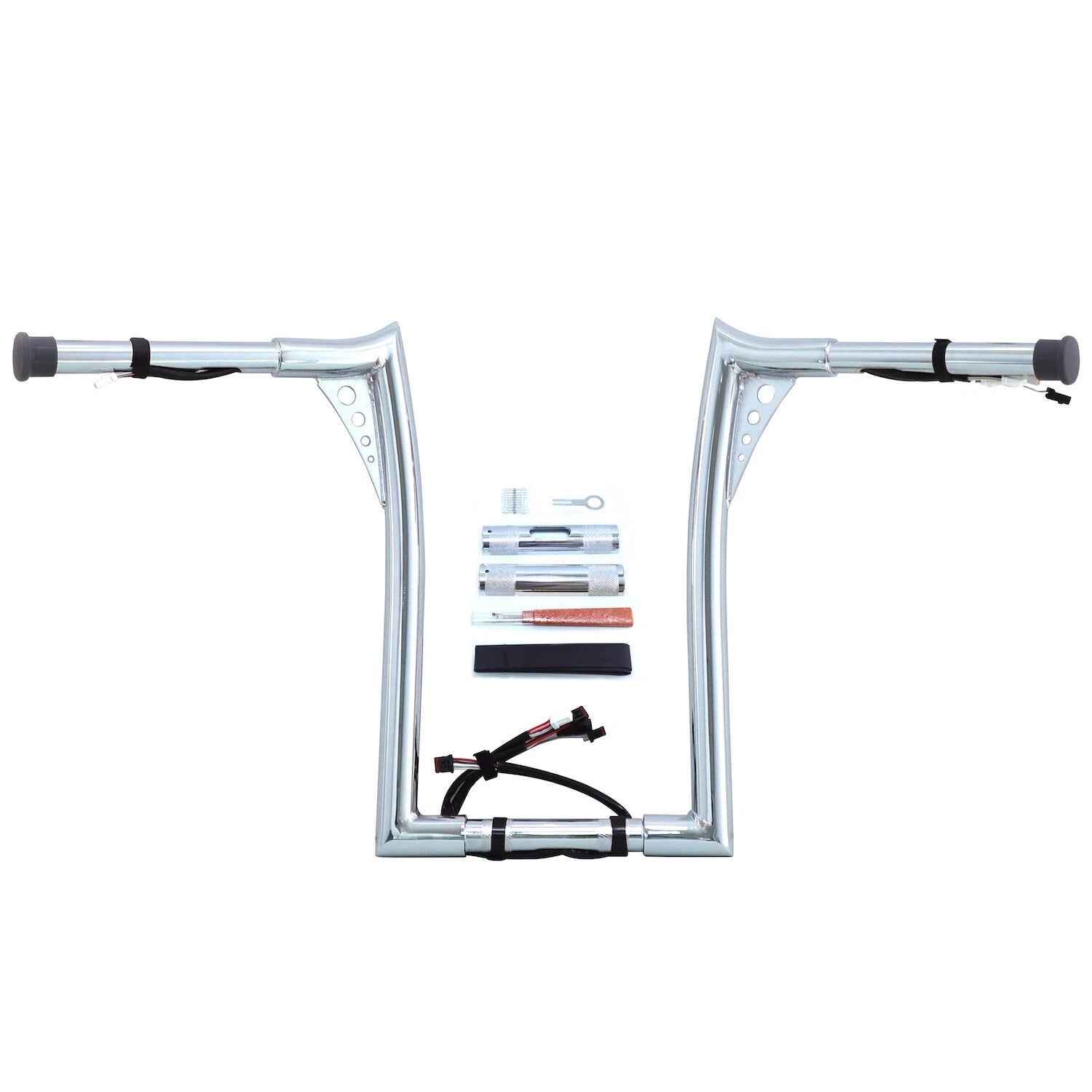 Chrome 16" Prewired Handlebar for Harley FLHR FLHRC (2016–2023)