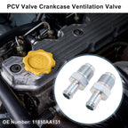 Set of 2 PCV Valves for Subaru Outback 2.5L (2013–2019) 11810AA131