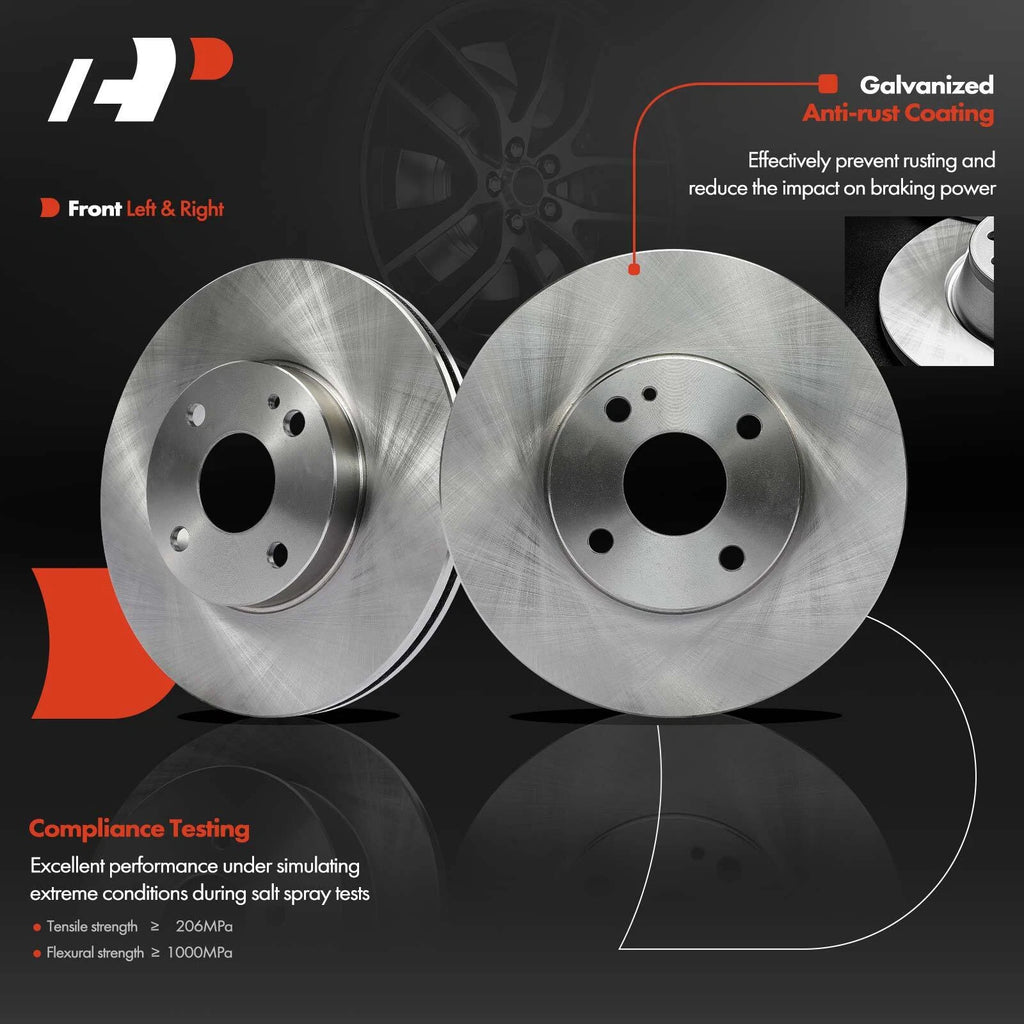 Front Disc Brake Rotors for Ford Escort (1991–2003) Mazda MX-3 (1992–1996)