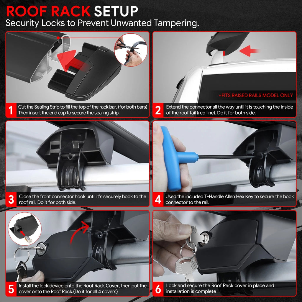 Adjustable Roof Rack Cargo Carrier for J2 (38" - 54.5")
