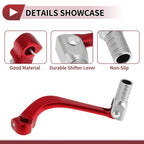 Folding Motorcycle Gear Shifter Lever for Honda CRF110F (2013-2018) Red Silver