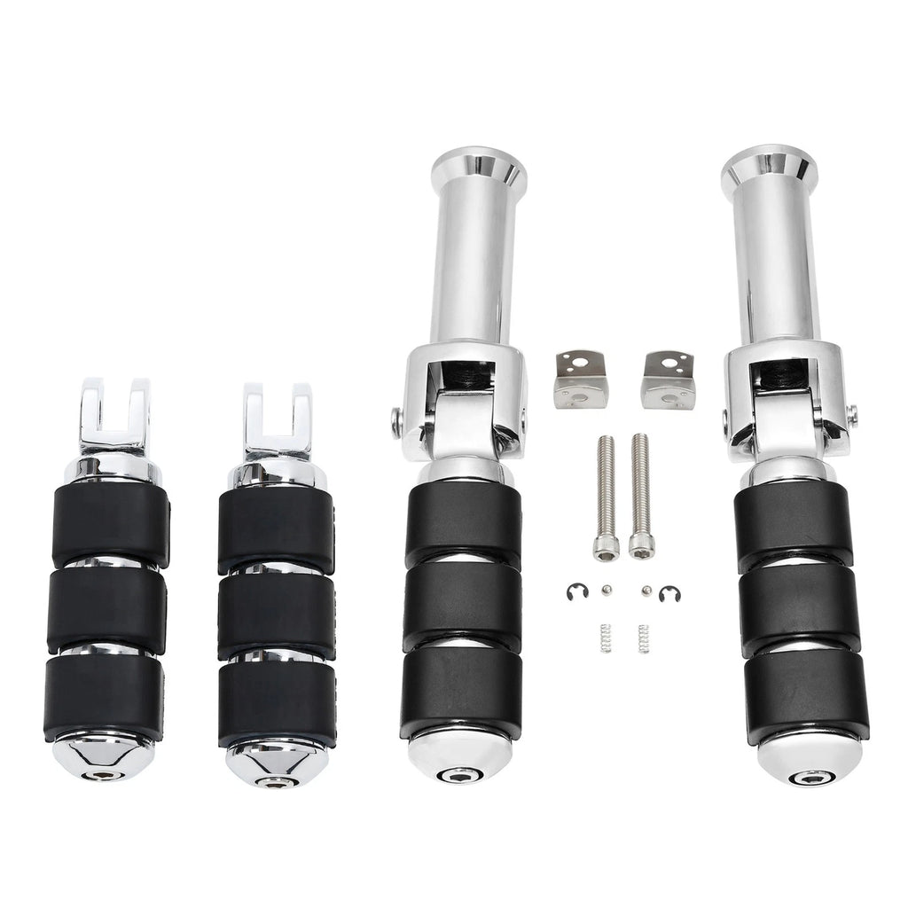 Chrome Footpegs Bracket for Harley Low Rider (2018–2025)