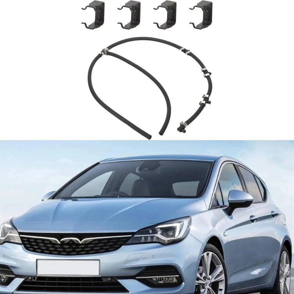 Diesel Fuel Line Leakoff Return Pipe with Clip for Opel Vauxhall 55578366