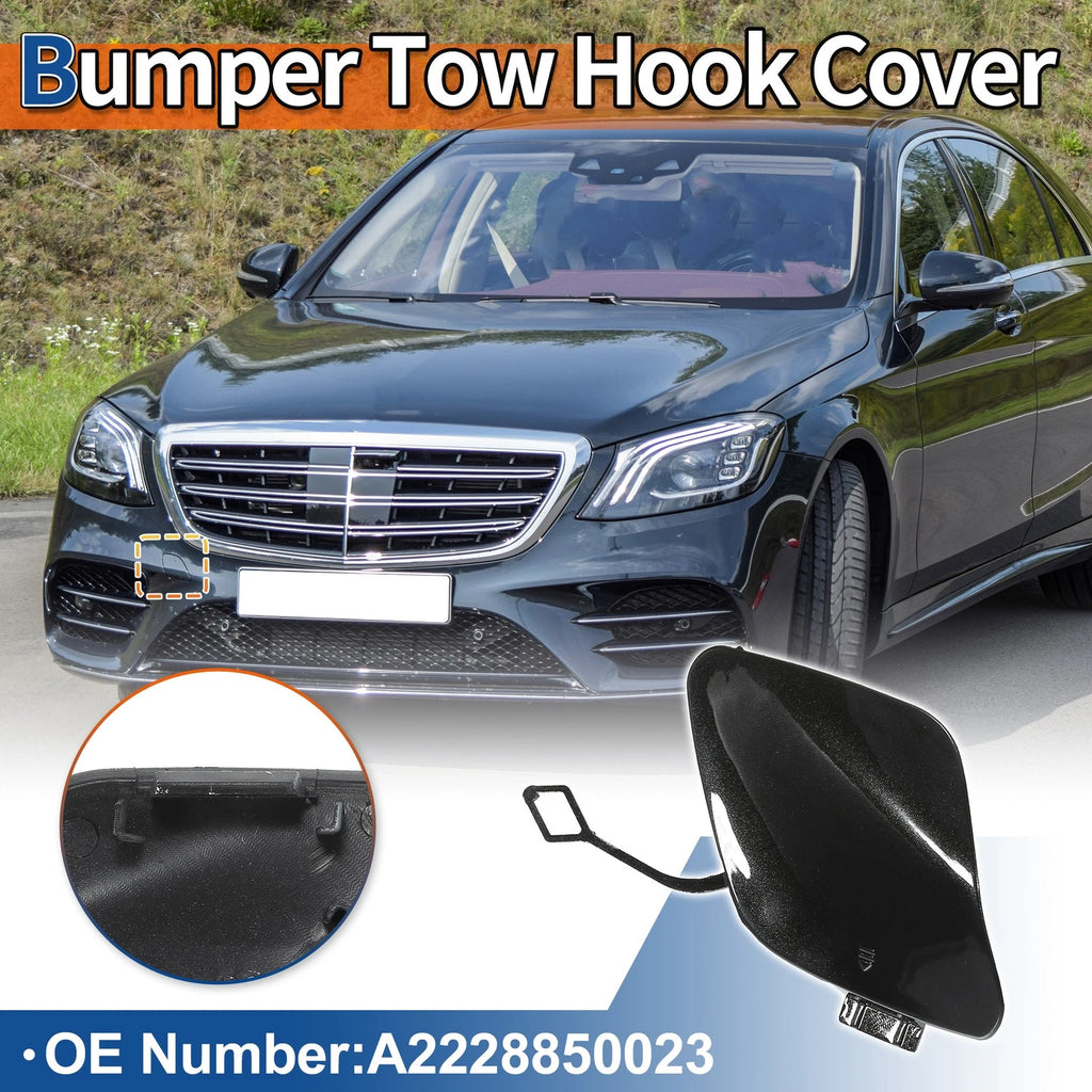 Tow Hook Cover for Mercedes-Benz S-Class (A2228850023) (2014–2020) Black