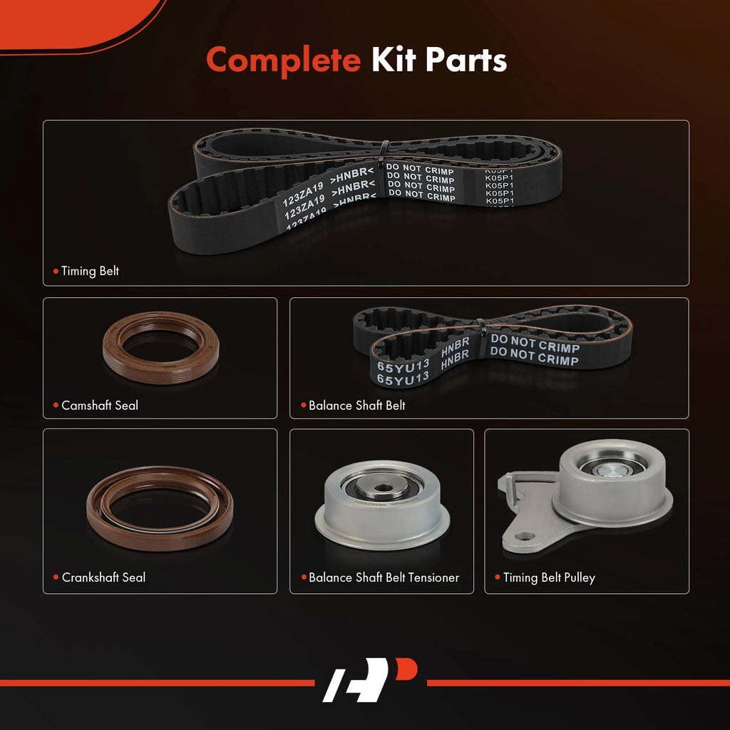 6X Timing Belt Kit for Dodge Ram 50, Mitsubishi Mighty Max (1993)