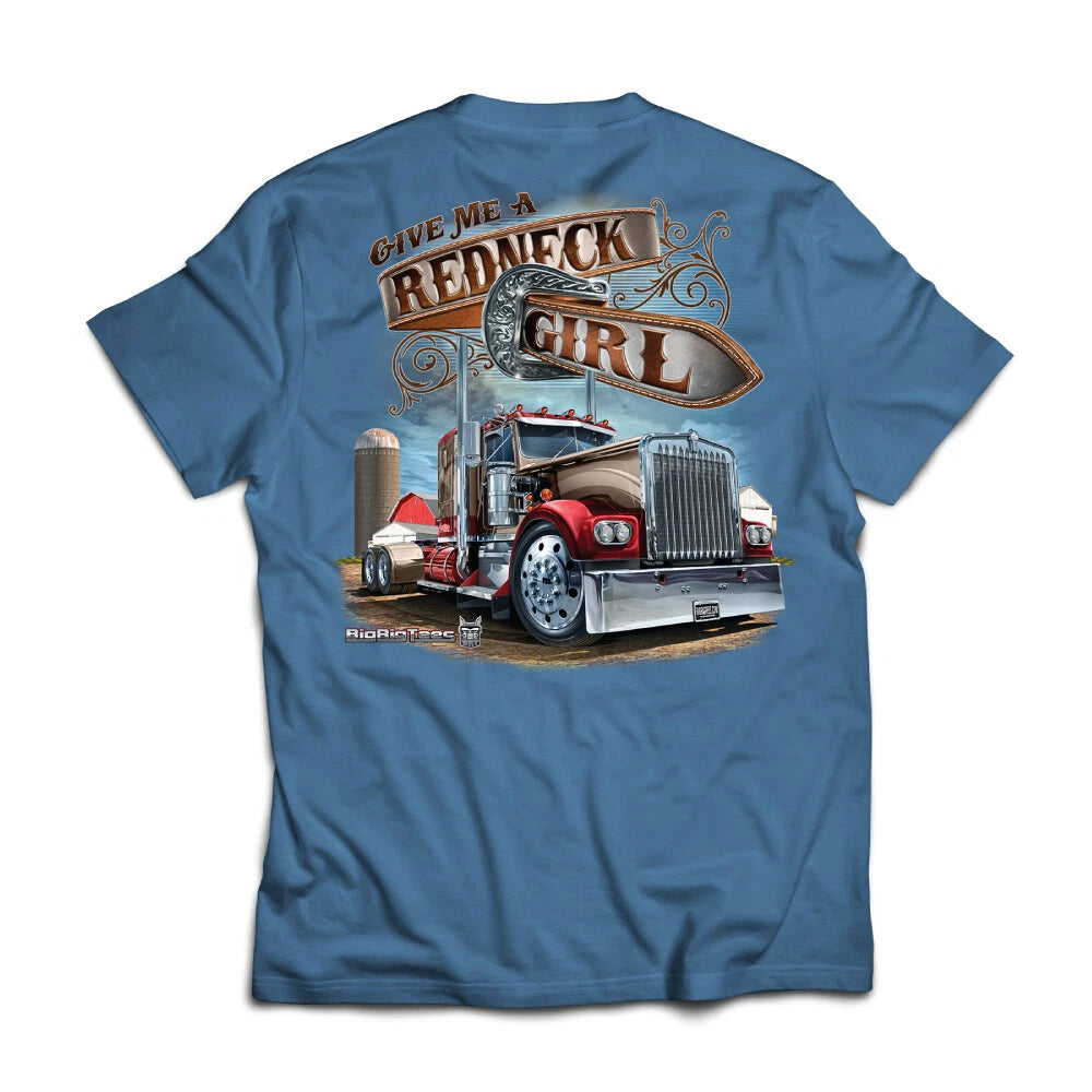 Redneck Girl T-Shirt for Big Rig Trucks