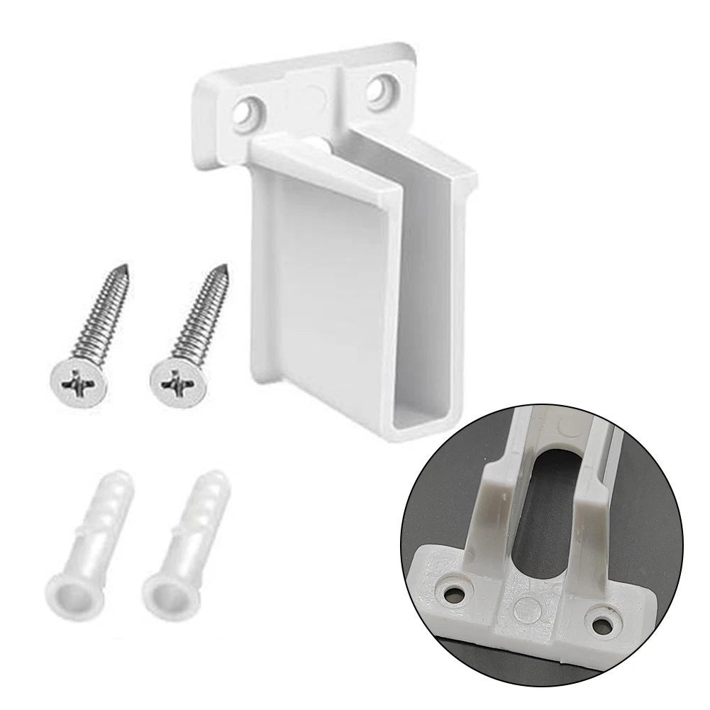 Closet Rod Hardware Brackets for Wardrobe Rod End Support (Wall Mount)