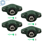 Set of 4 Self-Aligning 2-Bolt Pillow Block Bearings UCFL201-8 for 1/2" Bore