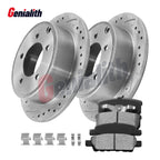 Rear Disc Brake Rotors + Pads Kit for Chrysler 200 Sebring Dodge Avenger Caliber (2007–2017)