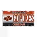 Novelty License Plate for Oklahoma State University (GOPOKES)