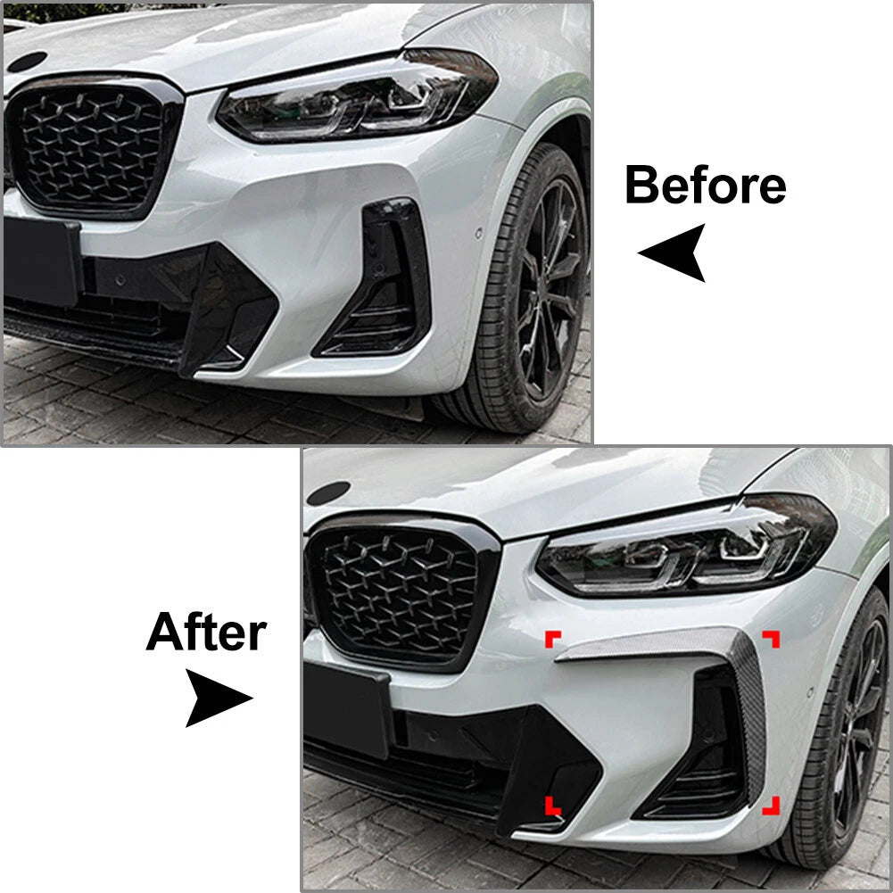 Front Bumper Air Vent Trim for BMW X3 G01 X4 G02 M Sport (2022–2023)