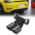 Stainless Steel Rear Muffler for Porsche Boxster Cayman 718 (2015–2025)
