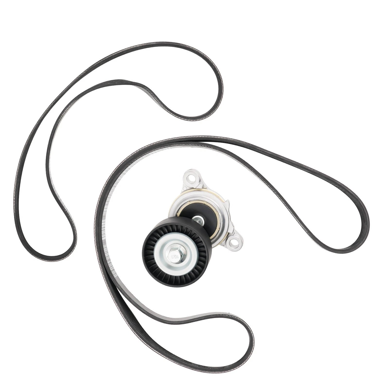 3PC Serpentine Belt Drive Component Kit for Ford Mustang F-150 3.7L (2011–2017)