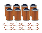Set of 8 Engine Oil Filters for Cadillac Chevy GMC Pontiac Saab V6