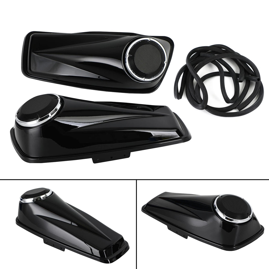 Set of 2 Saddlebag Lid Bra Covers for Harley Touring Electra Street Glide (2014–2021)
