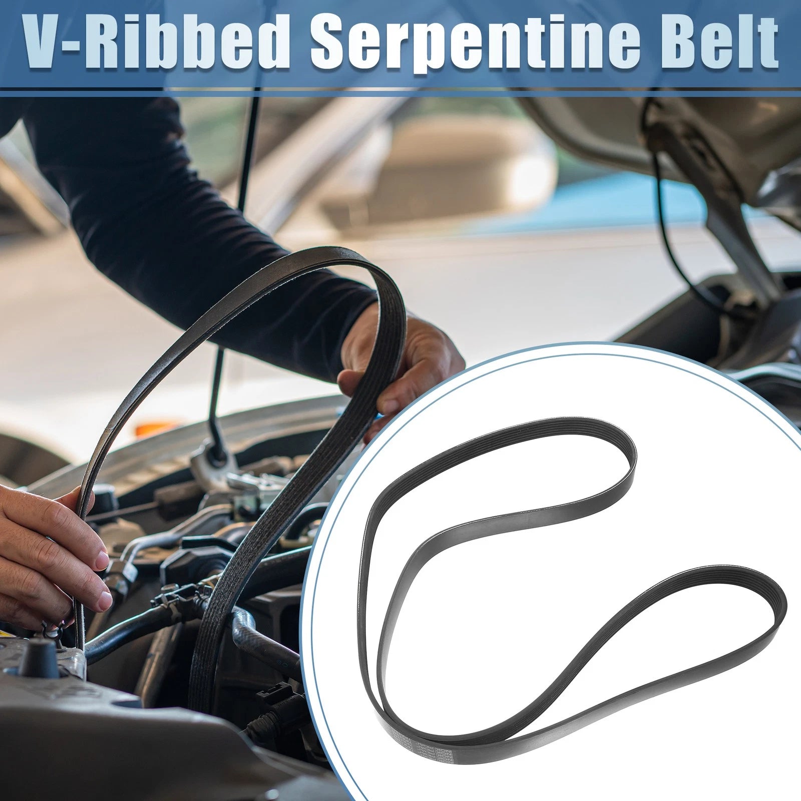 V-Ribbed Serpentine Drive Belt for Toyota Solara (2004–2006)
