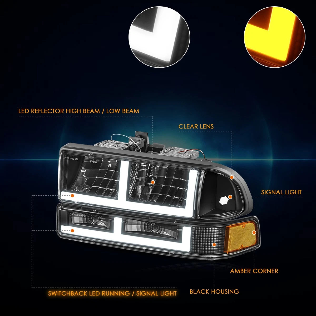 3D LED Tail Light for Dodge Ram Pickup (1994–2002)