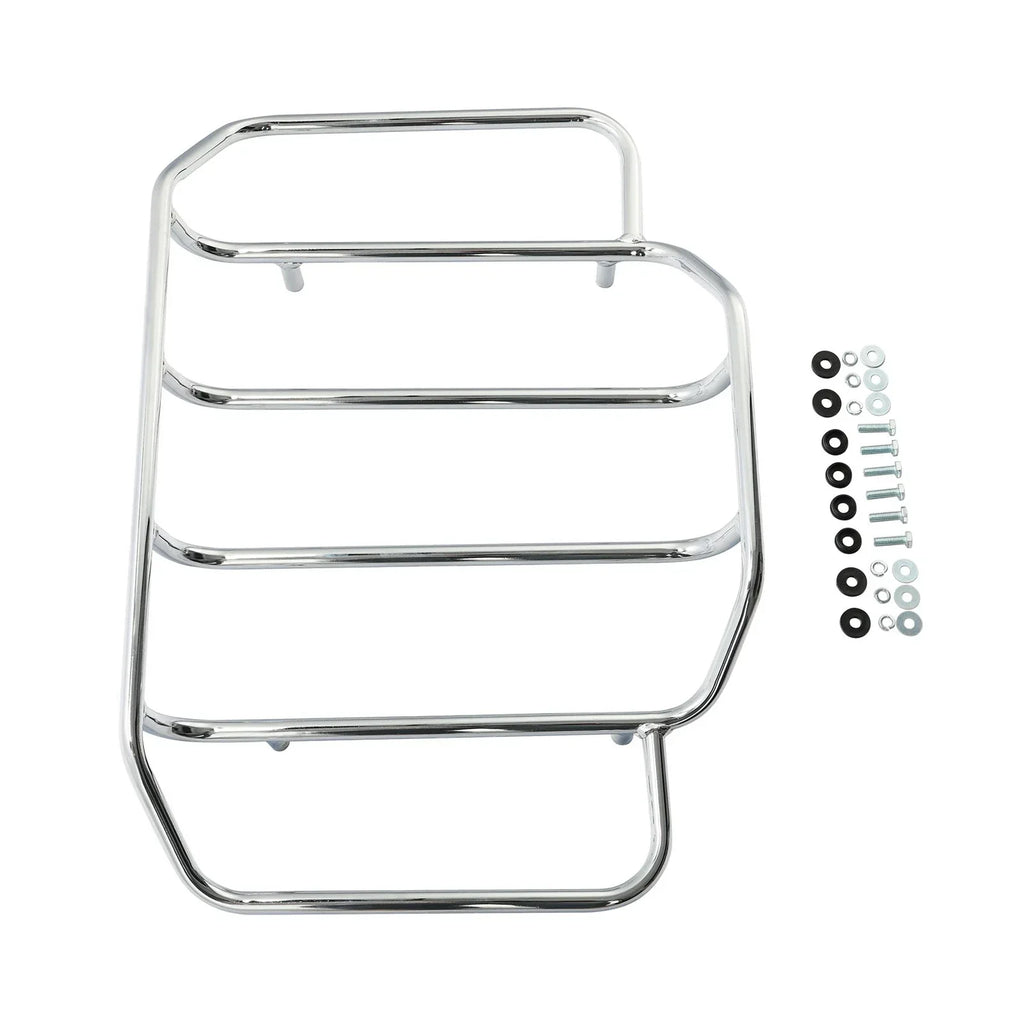 Chrome Luggage Top Rack for Harley Touring Road King Street Glide (2009-2023)
