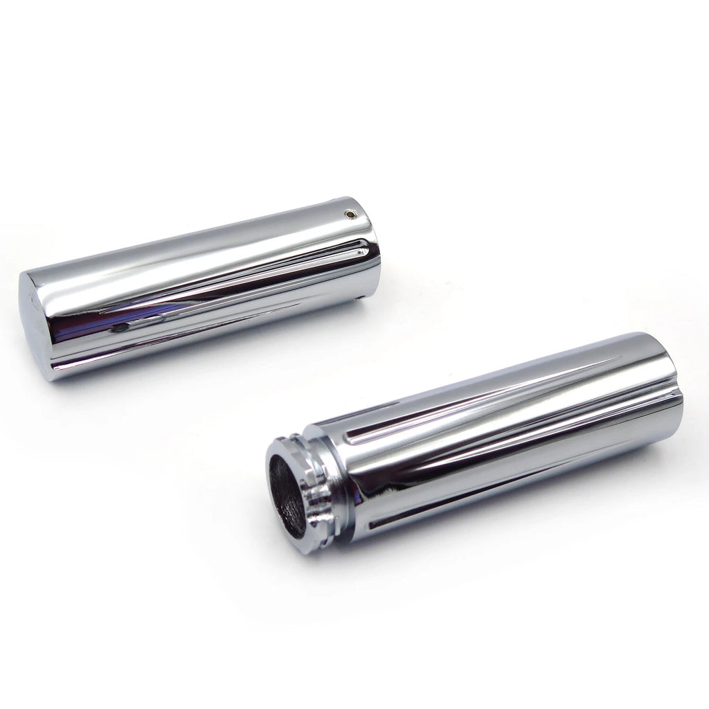 Chrome Cross 1" Hand Grips for Harley Electra Glide, Suzuki Marauder (1600, 800)