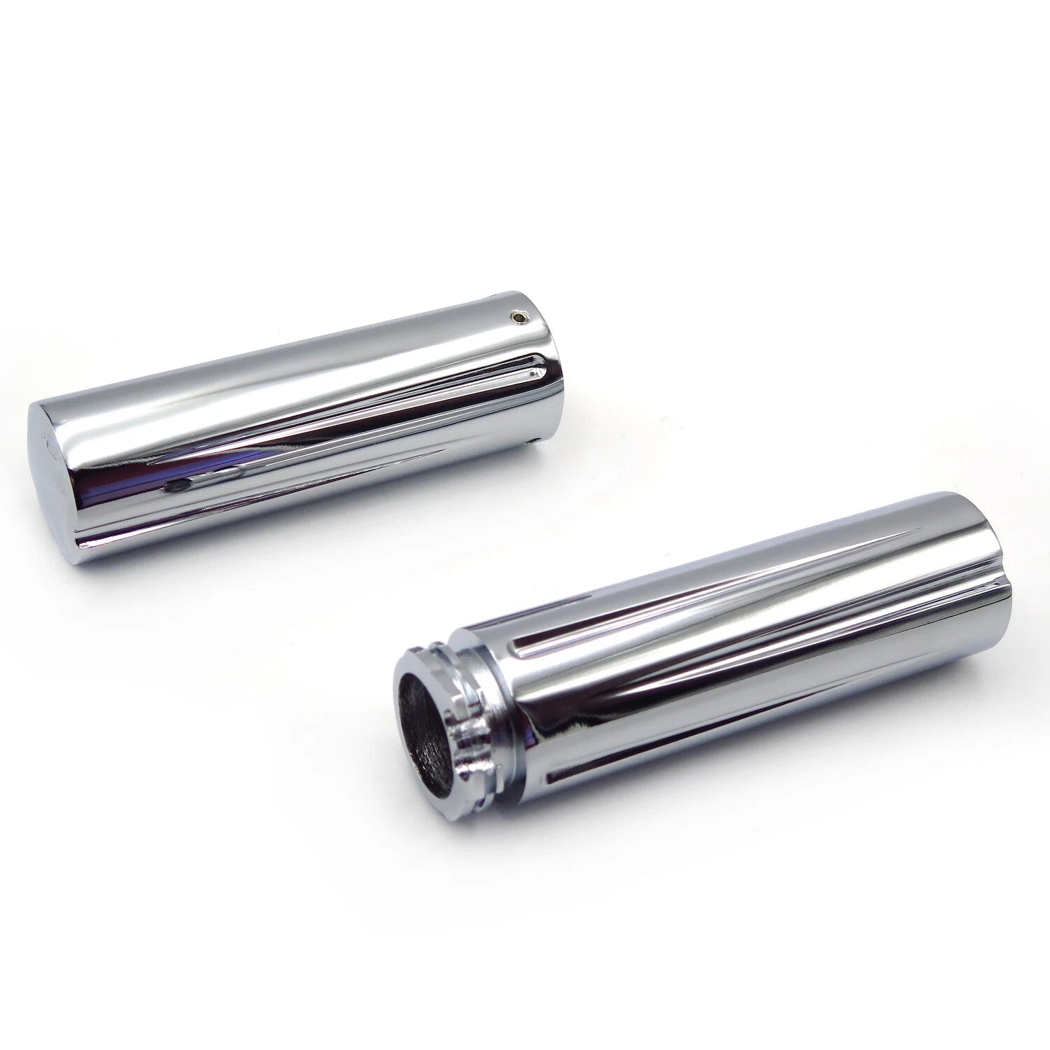 Chrome Cross 1" Hand Grips for Harley Electra Glide, Suzuki Marauder (1600, 800)