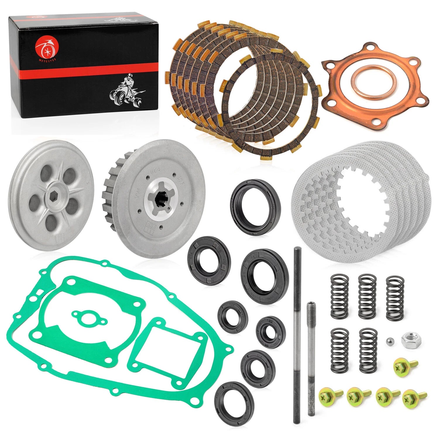 Clutch Kit Set of 4 Heavy Duty Springs & Gasket for Yamaha Blaster YFS200 (1988–2006)