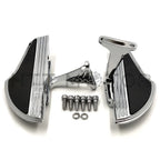 Chrome Shark Fin Defiance Passenger Floorboard Mounting Bracket for Touring (1993–Present)