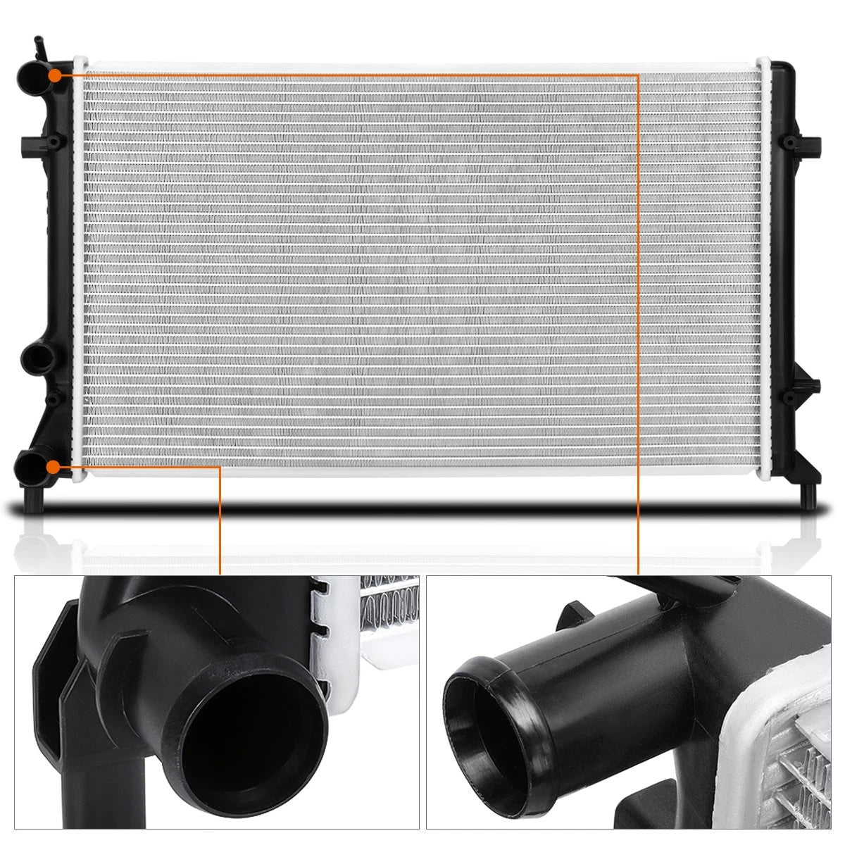 Aluminum OE Style Radiator for VW Jetta/Passat/Beetle 2011–2015 DPI-13215