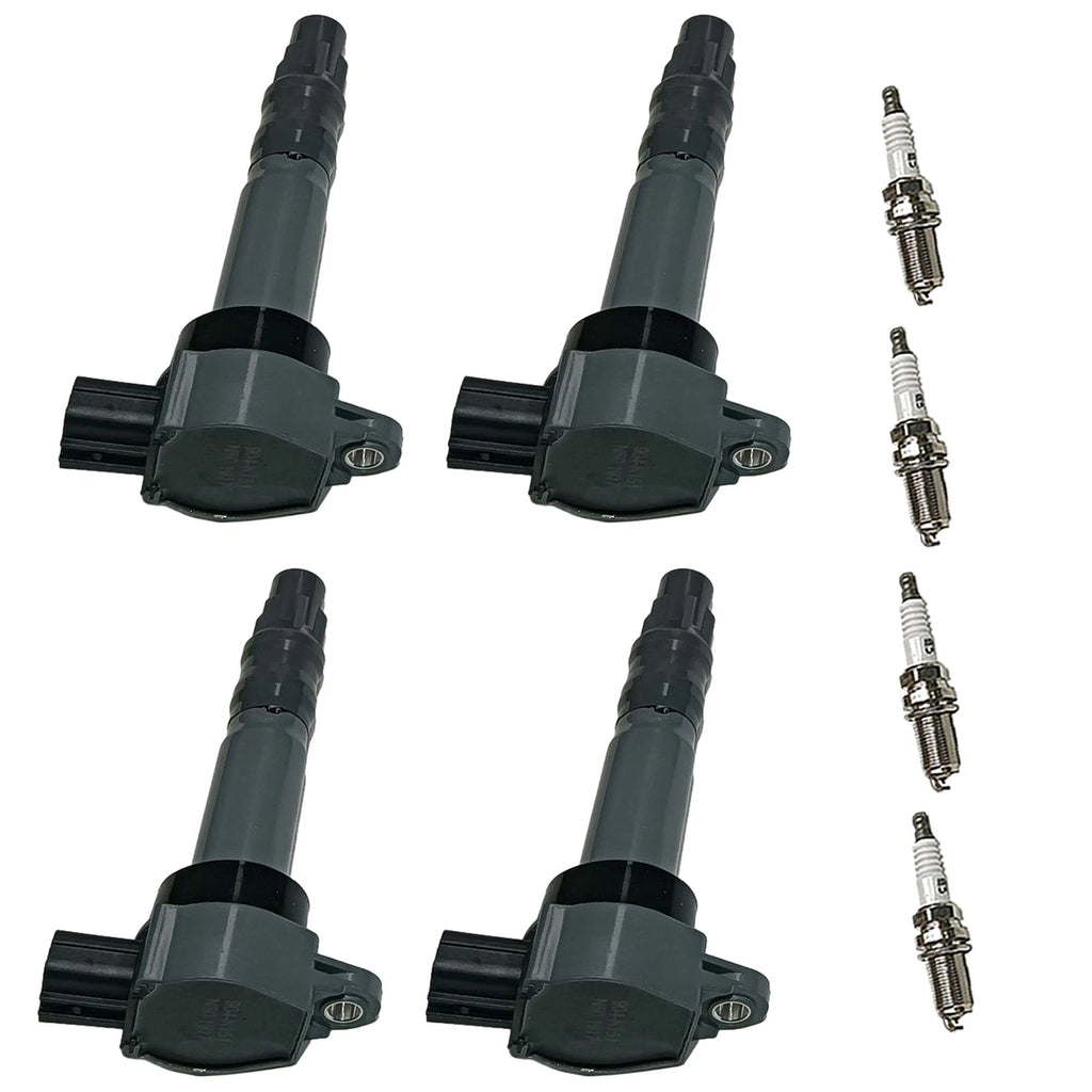 Set of 4 Ignition Coils & Spark Plugs for Mitsubishi Outlander (2003–2020)