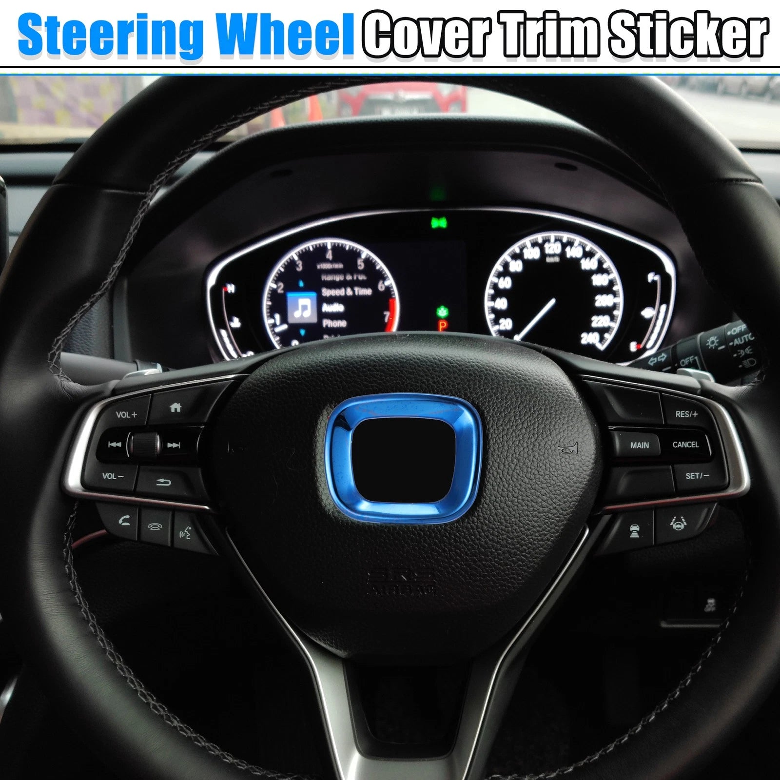 Inner Steering Wheel Center Frame Cover Trim for Honda Accord (2018–2022) Blue 723115126587