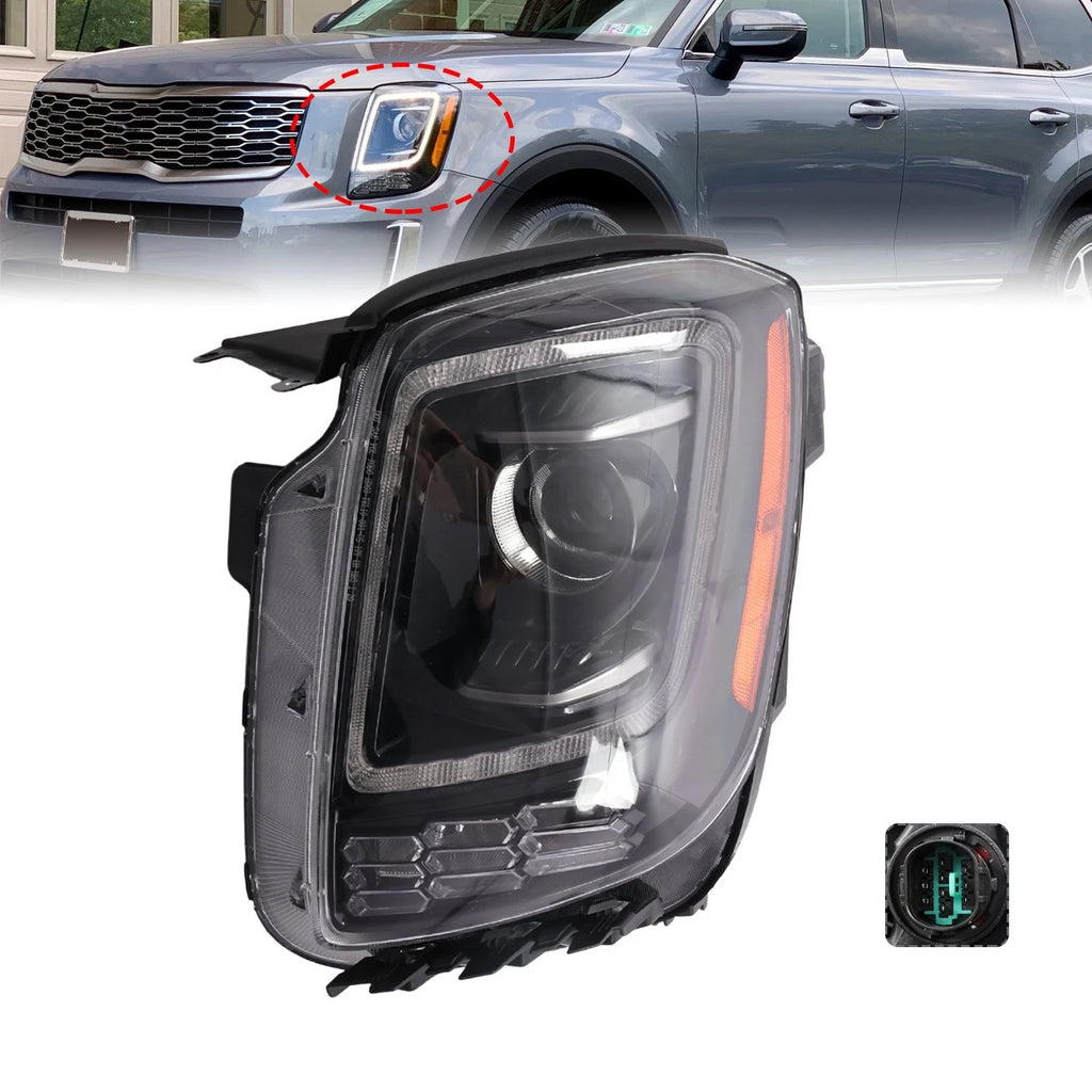 Halogen Headlight for Kia Telluride (2020–2022) W/LED DRL 92101-S9000
