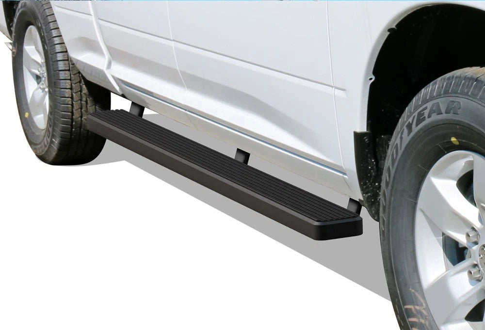 5-Inch Matte Black Running Boards for Dodge Ram 1500 Quad Cab (2009–2018)