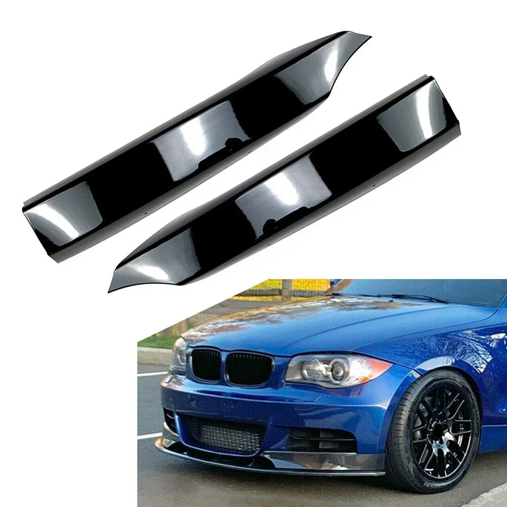 Front Bumper Side Spoiler Lip Protector for BMW 1 Series E82 E88 (08-13)