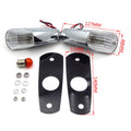 Flash Turn Signals for Kawasaki ZX-14, ZX-14R, ZZR1400 (2006–2009) Chrome/Clear