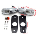 Flash Turn Signals for Kawasaki ZX-14, ZX-14R, ZZR1400 (2006–2009) Chrome/Clear