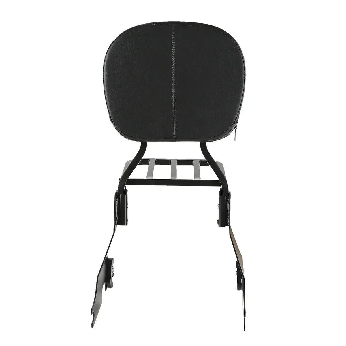 Chrome/Black Backrest Sissy Bar Luggage Rack for Harley Sportster (2004-2022)