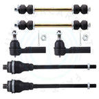 Set of 2 Inner Outer Tie Rods for Chevy Silverado 1500 HD GMC Sierra 3500 (2001–2007)
