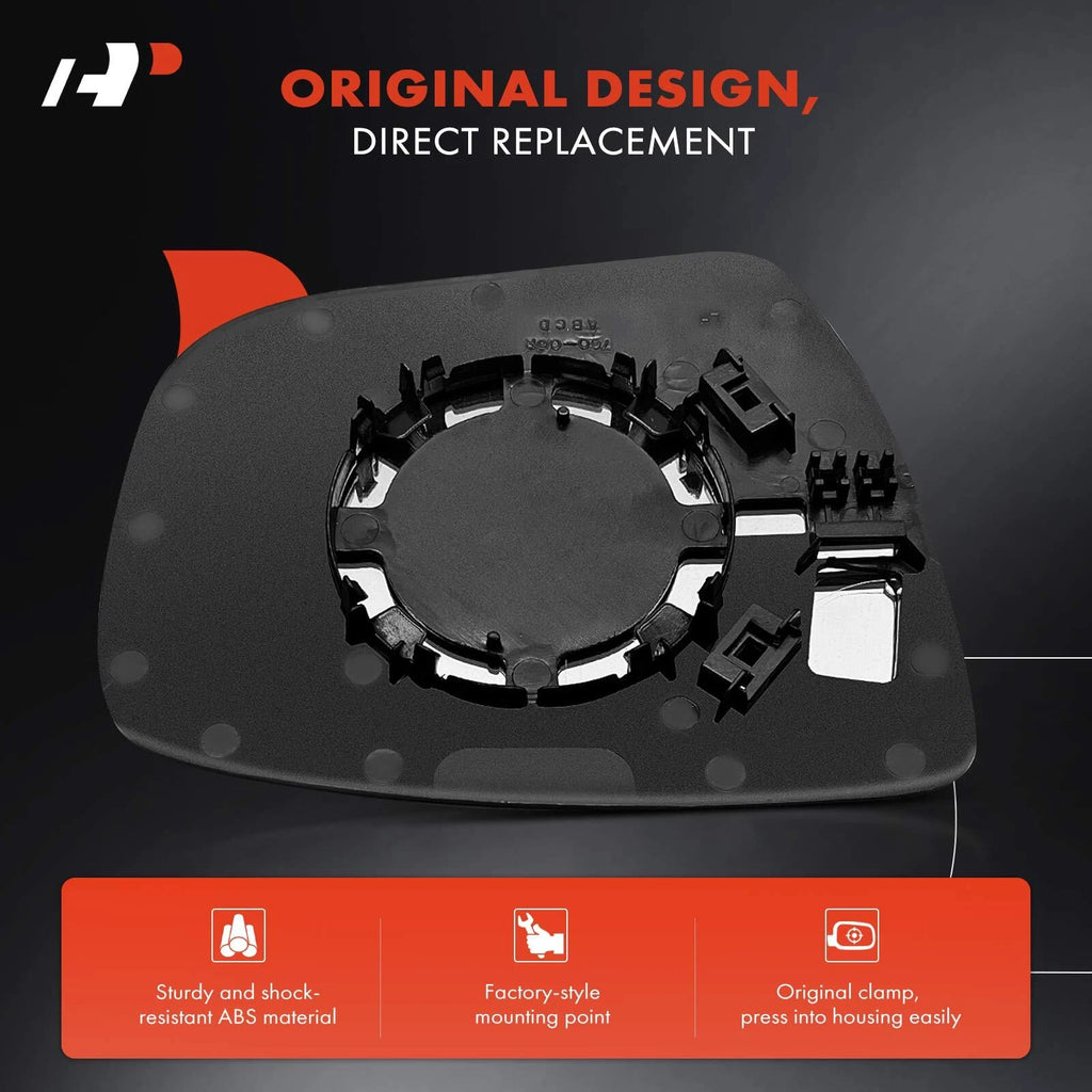 Manual Mirror Glass Pair for Nissan Rogue (2014–2019)