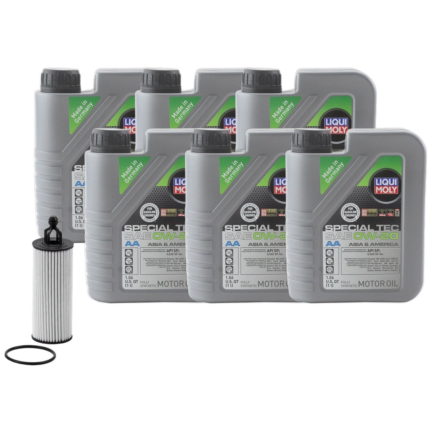6L Liqui Moly Special Tec AA 0W20 Engine Oil Change Kit for Grand Cherokee (2011–2021)