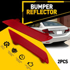 Set of 2 Red Lens Rear Bumper Lower Reflectors for Honda Civic (2013–2015)