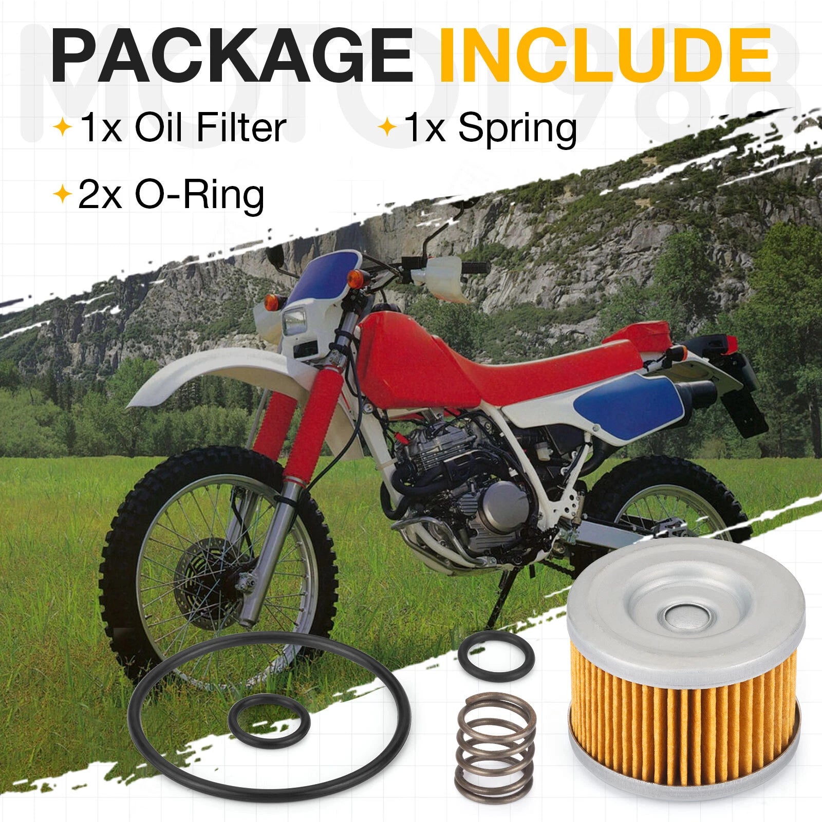Oil Filter & Spring Kit for Honda CRF250F (2019-2023)