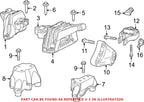 Genuine OEM Mopar Engine Mount Isolator for Dodge Dart (2015–2016)