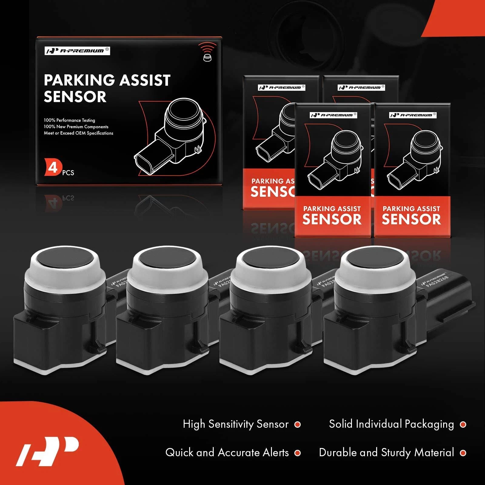 Set of 4 Backup Parking Assist Sensors for Chevy Silverado 1500