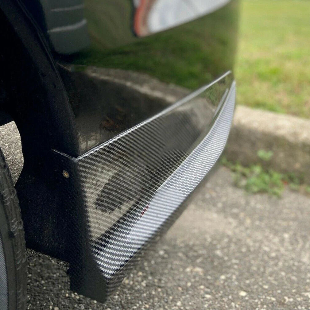 2X Carbon Fiber Rear Bumper Spoiler Lip for Honda Accord 4DR (2016–2017)